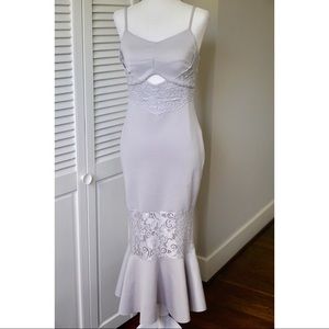 ASOS Scuba Lace Body Midi Dress - Size 6